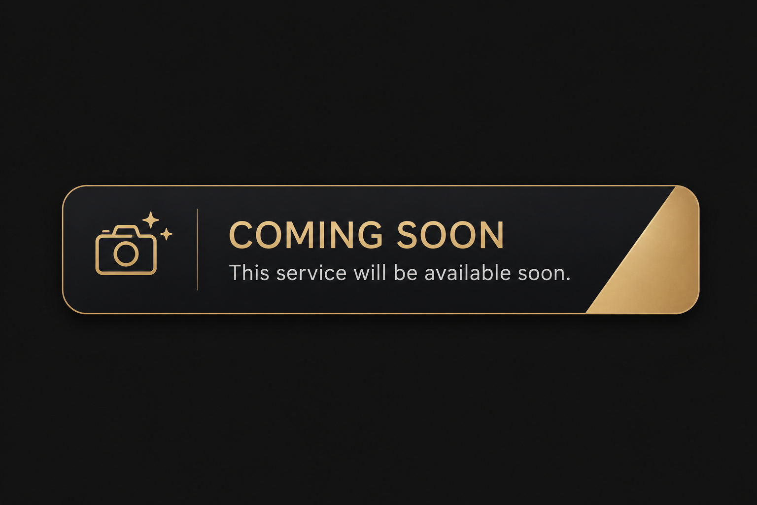 Coming Soon — this service will be available soon
